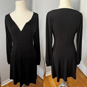 Black long sleeve dress. Size S